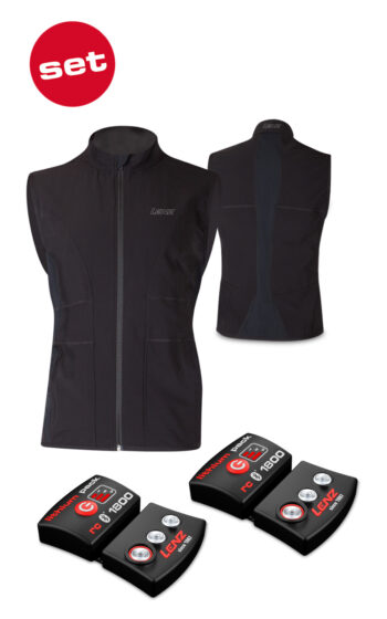 Lenz Heat vest 1.0 miesten lämpöliivi + 1800 rcB akkupari
